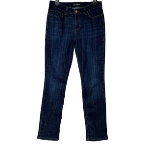 Lee Jeans Size 29 Dark Blue Straight‎ Leg Regular Fit Mid Rise Classic Denim